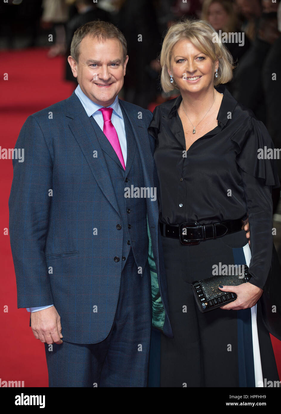 Londres, Royaume-Uni. 21 Février, 2017. Hugh Bonneville et Lucinda Evans assiste à la première UK de House du vice-roi au Curzon Mayfair le 21 février 2017 à Londres, Angleterre Crédit : Gary Mitchell/Alamy Live News Banque D'Images