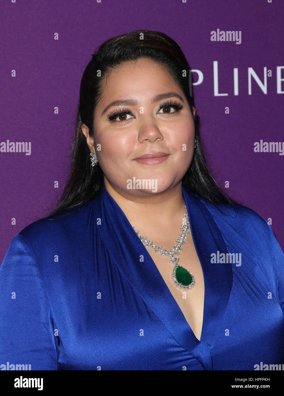 Los Angeles, USA. Feb 21, 2017. Shivani Rawat, au 19e CDGA (Costume Designers Guild Awards), au Beverly Hilton Hotel en Californie le 21 février 2017. Credit : Faye Sadou/media/Alamy Punch Live News Banque D'Images