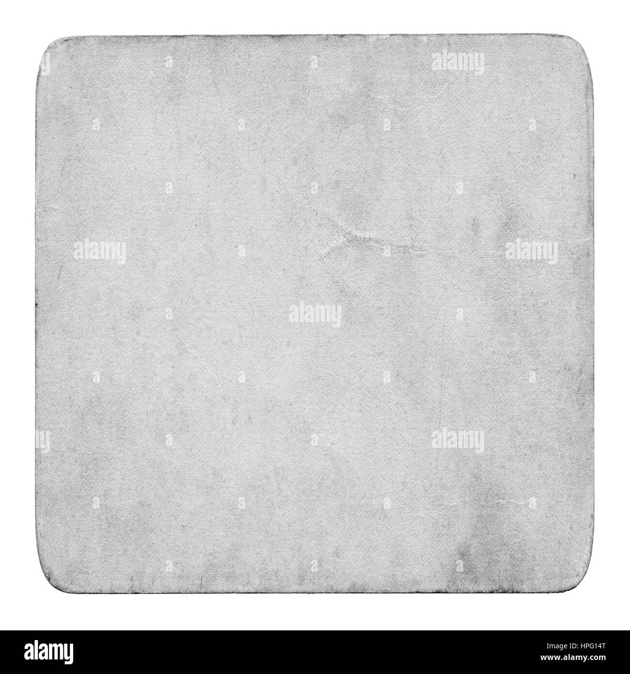 Blanc, Gris rayé, la texture du papier recyclé sont isolé sur blanc. Banque D'Images