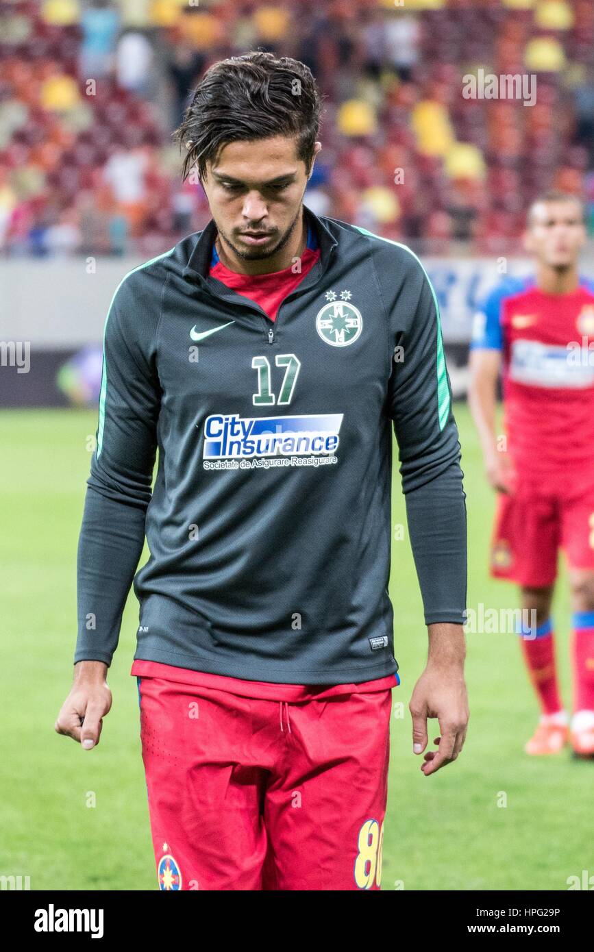 11 juillet 2015 : Gabriel Iancu de FCSB durant la Liga Football Profesionista de Foteballe Roumanie LPF - FC Steaua Bucarest vs d'arrière à l'arène nationale, Bucarest, Roumanie ROU. Foto : Catalin Soare Banque D'Images