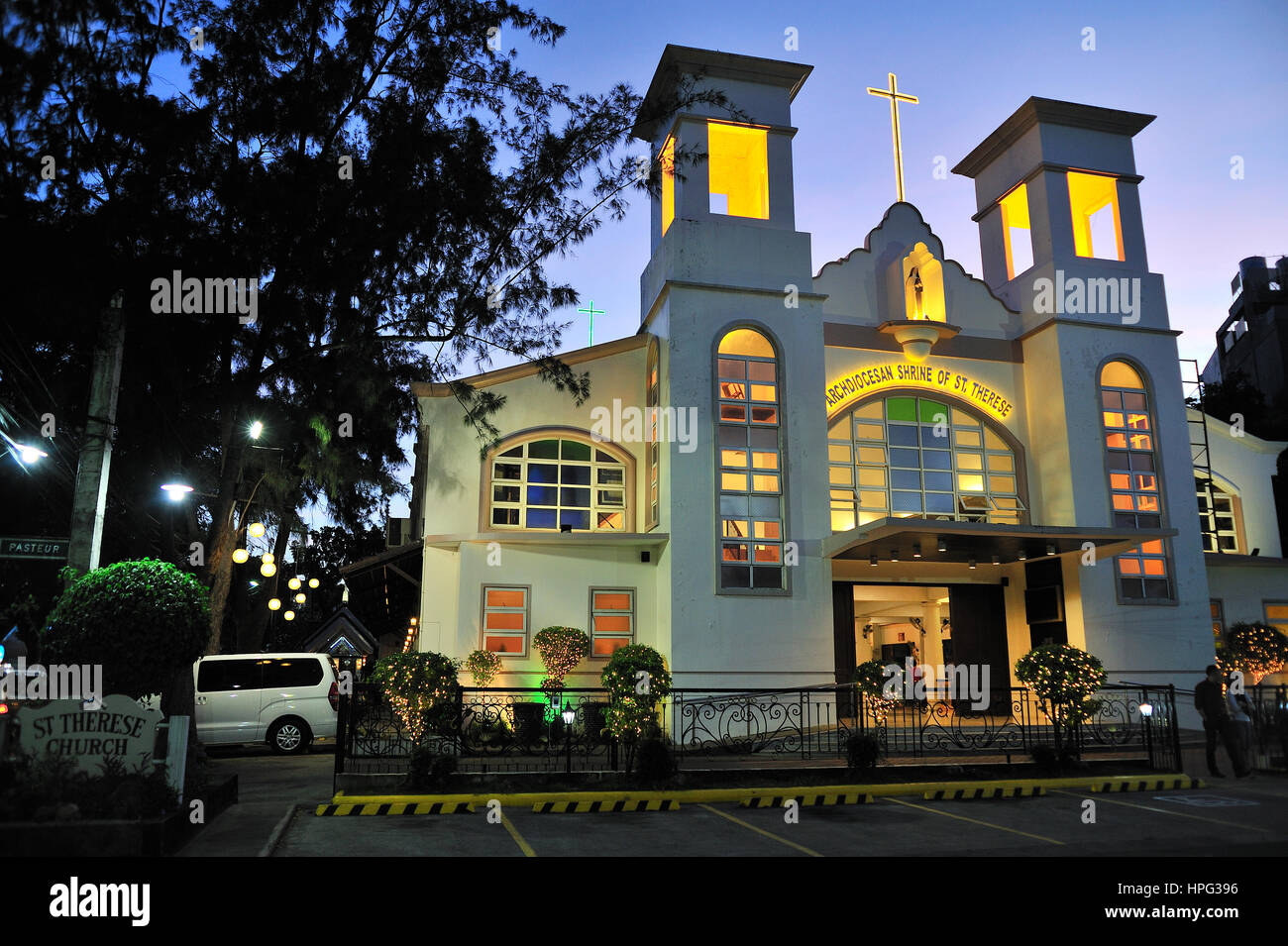 Sainte Thérèse de l'Église catholique Lahug Cebu City aux Philippines Banque D'Images