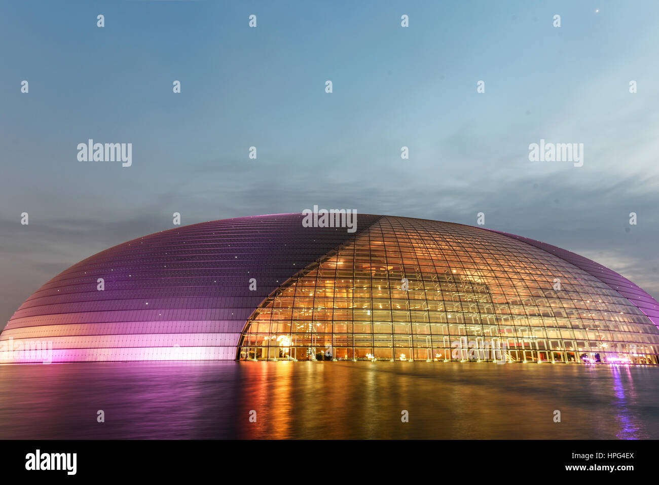 Janvier 30, 2017, Beijing, Chine. Théâtre National de la soirée. Banque D'Images