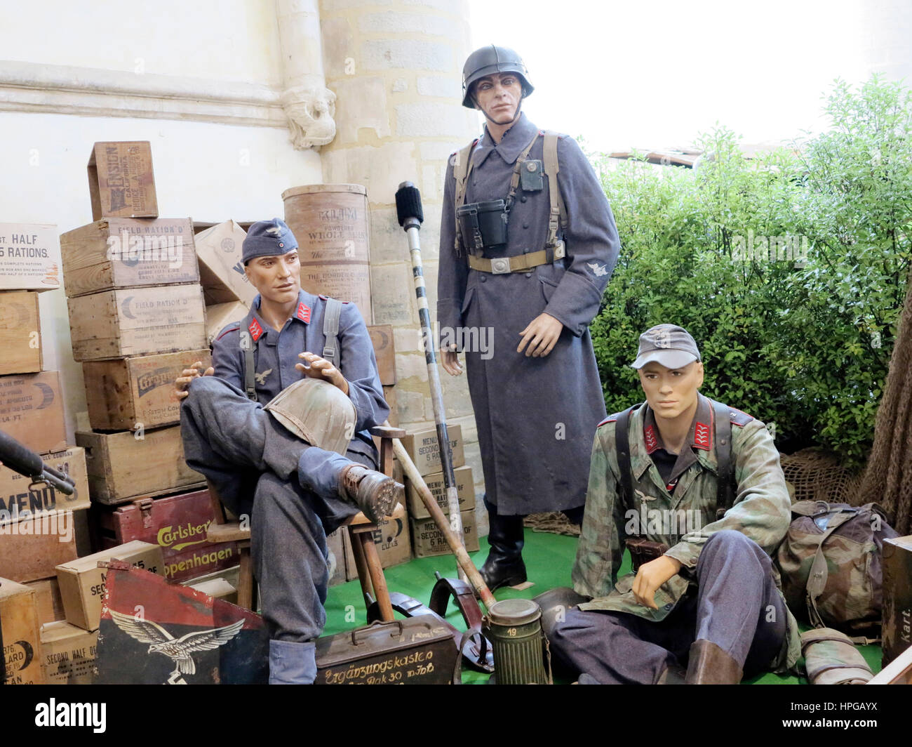 France, Normandie, manche. Coutances. Exposition sur la Seconde Guerre