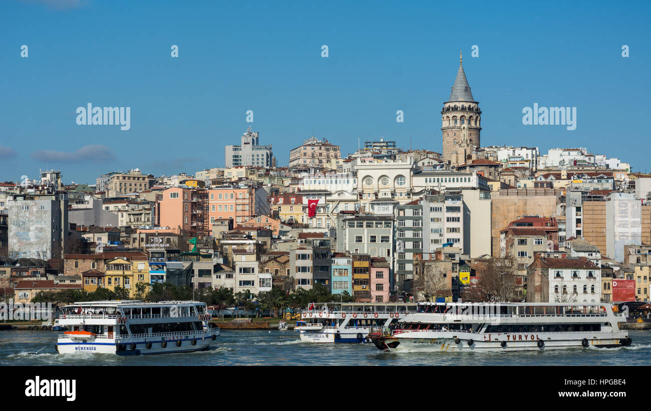 Vue de la tour de Galata Banque D'Images