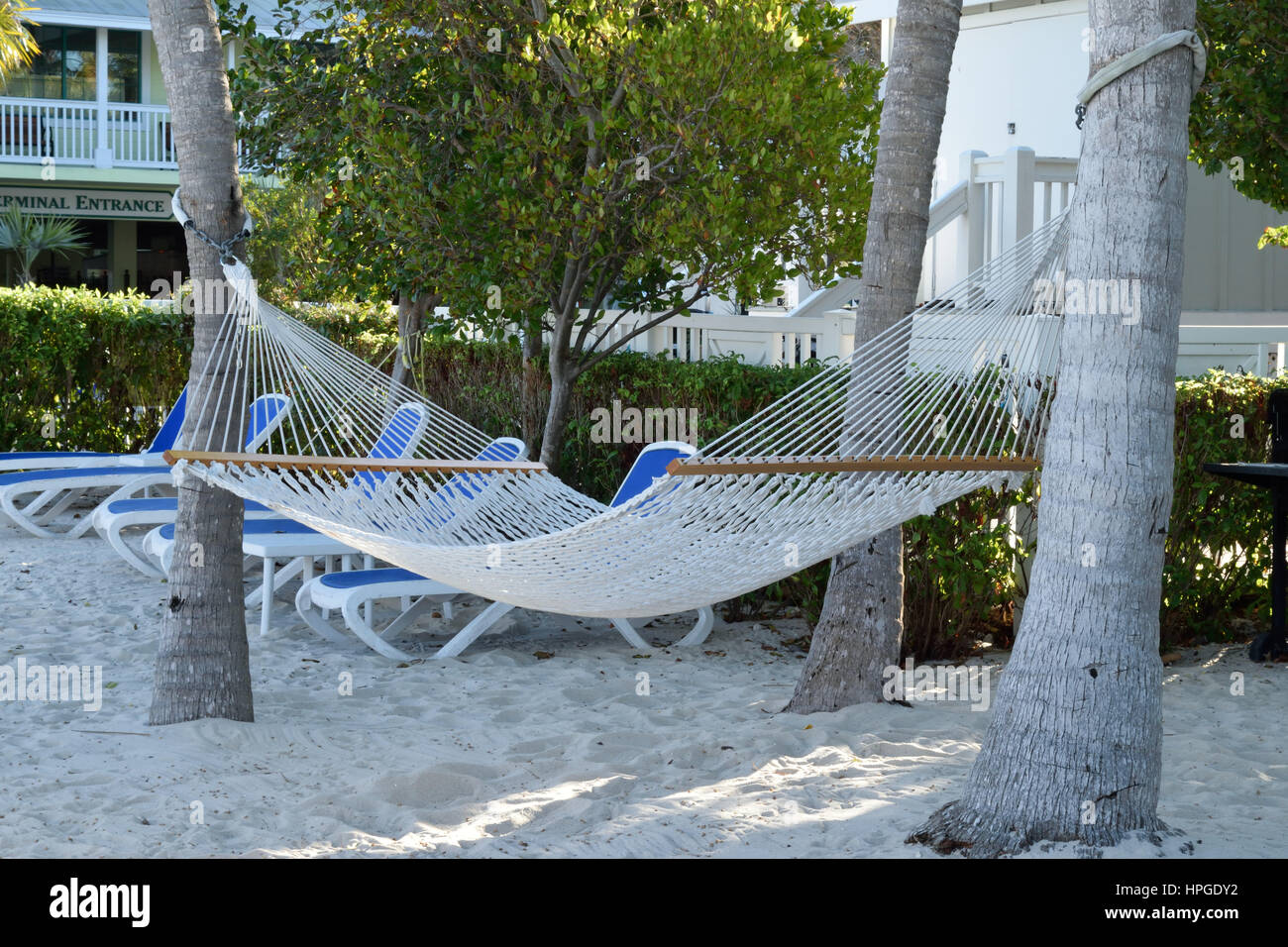 Hamac en invitant l'ombre près de Dante's Banque D'Images