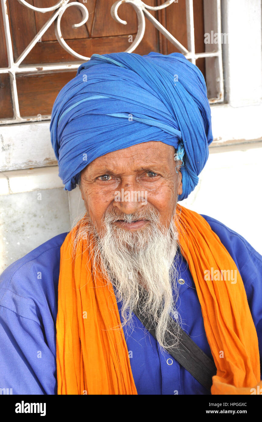 Portrait d'un Sikh de New Delhi stock image, stock photographie, stock photos, stock photos (photo Copyright © Saji Maramon) Banque D'Images