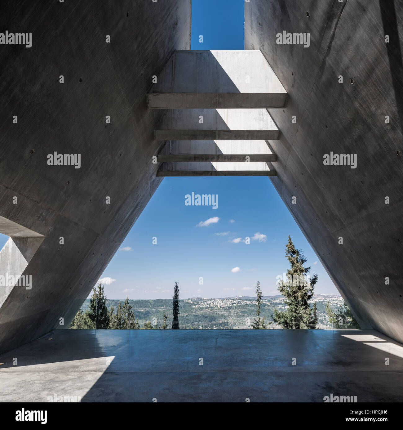 Israël, Jérusalem, Yad Vashem - l'Organisation mondiale de la mémoire de l'holocauste - voir centre de Jérusalem - Vue extérieure Banque D'Images