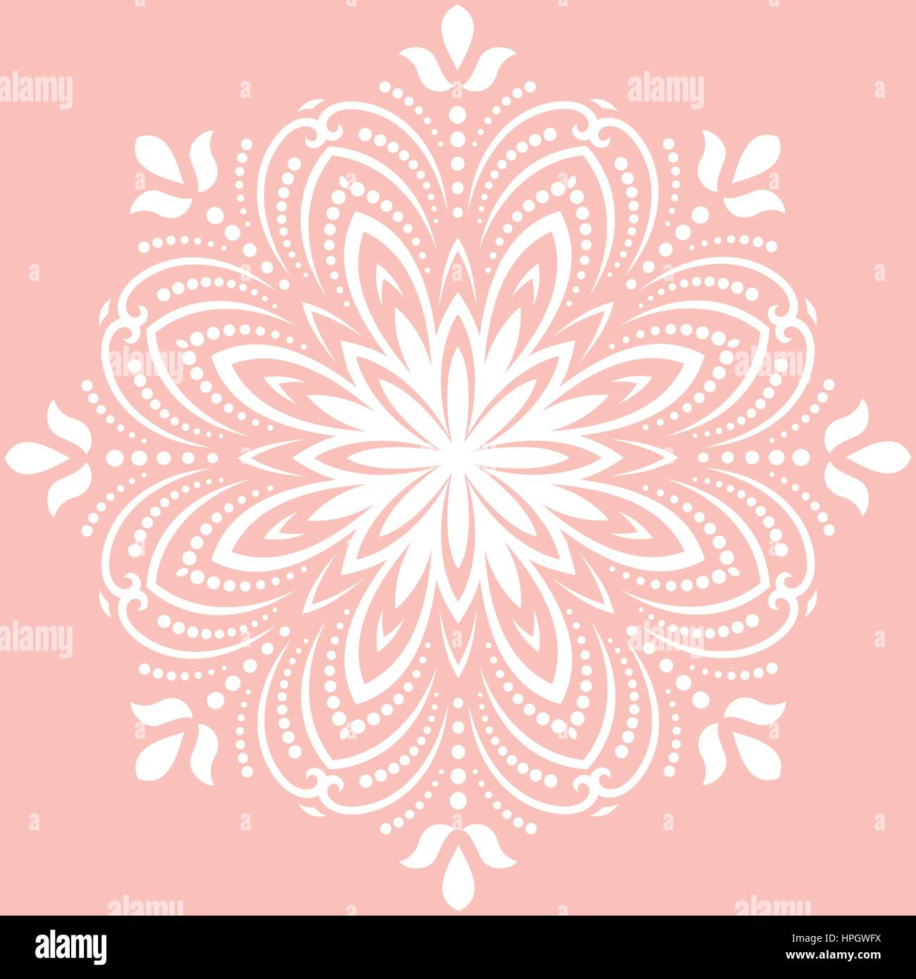 Vector Floral Abstract Pattern Illustration de Vecteur