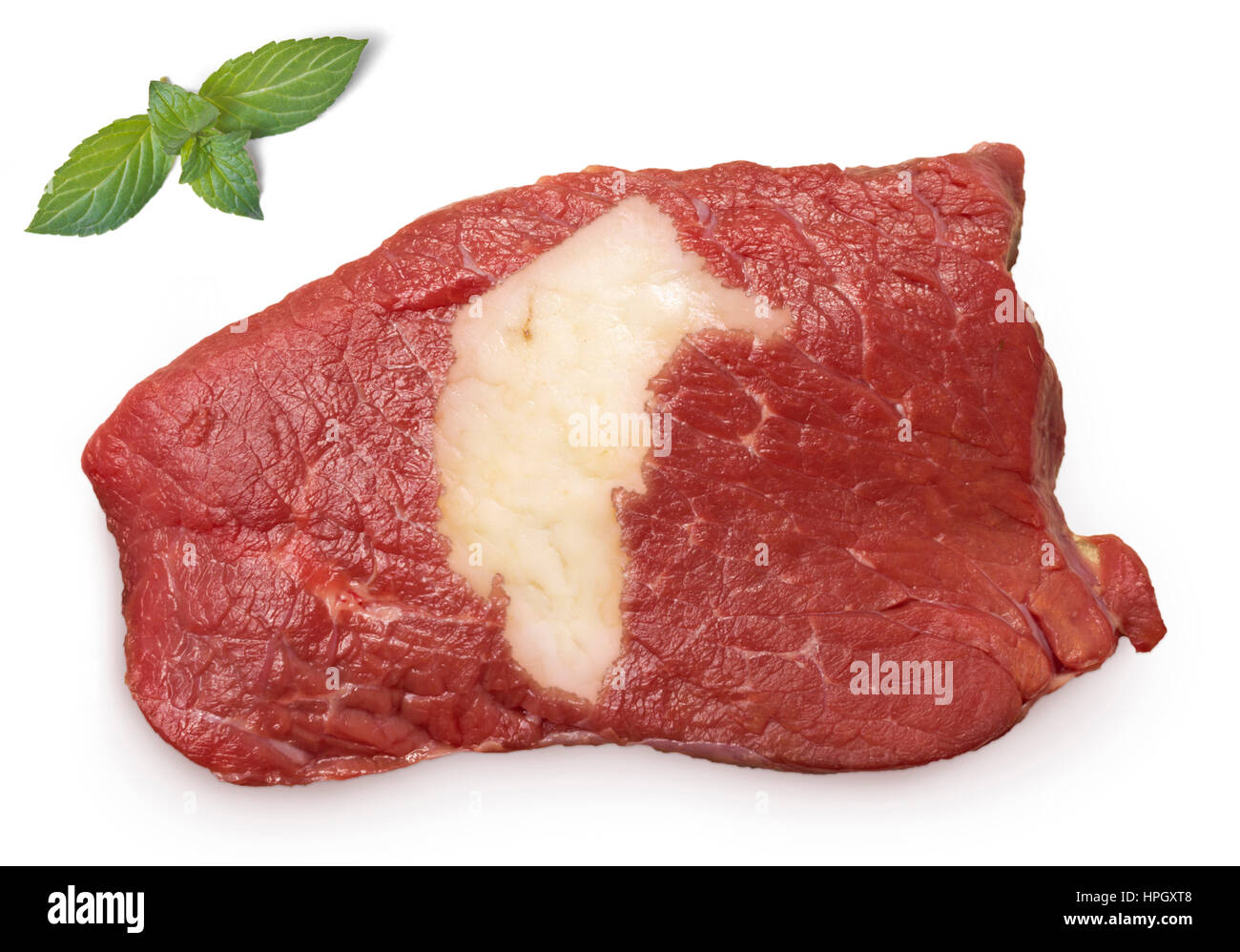 Les viandes (rôti de bœuf) et de matières grasses composées dans la forme de territoire de la capitale australienne.(série) Banque D'Images