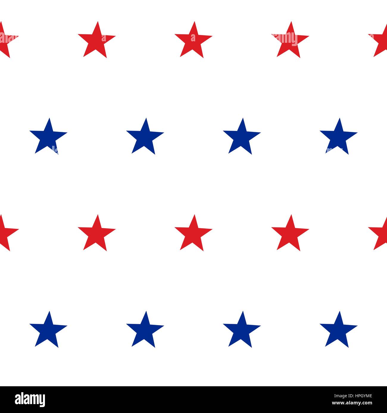 Vecteur américain patriote Modèle transparent avec étoile rouge et bleu sur fond blanc Illustration de Vecteur