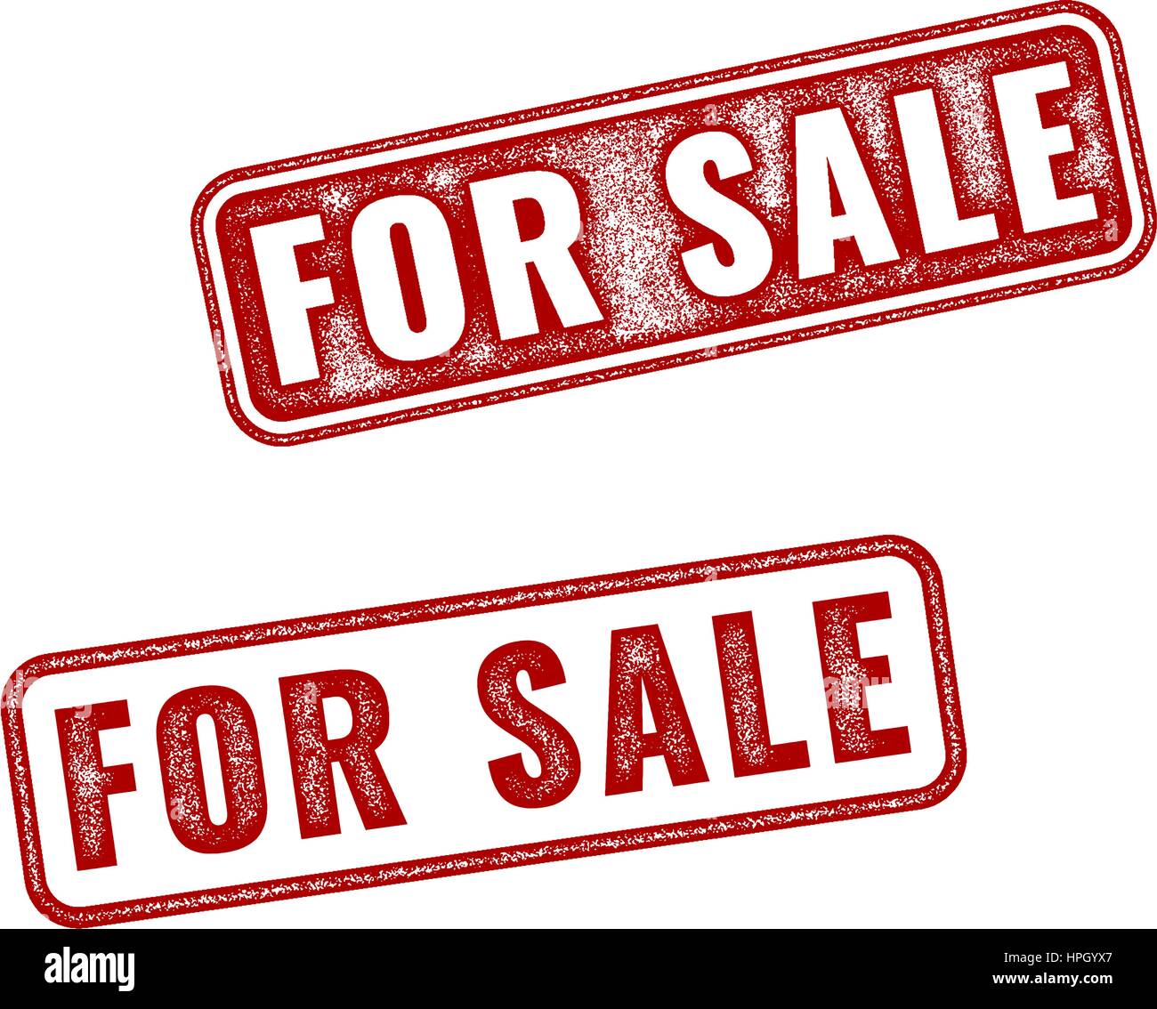 En vente réalistes grunge rubber stamp isolé sur fond blanc Illustration de Vecteur