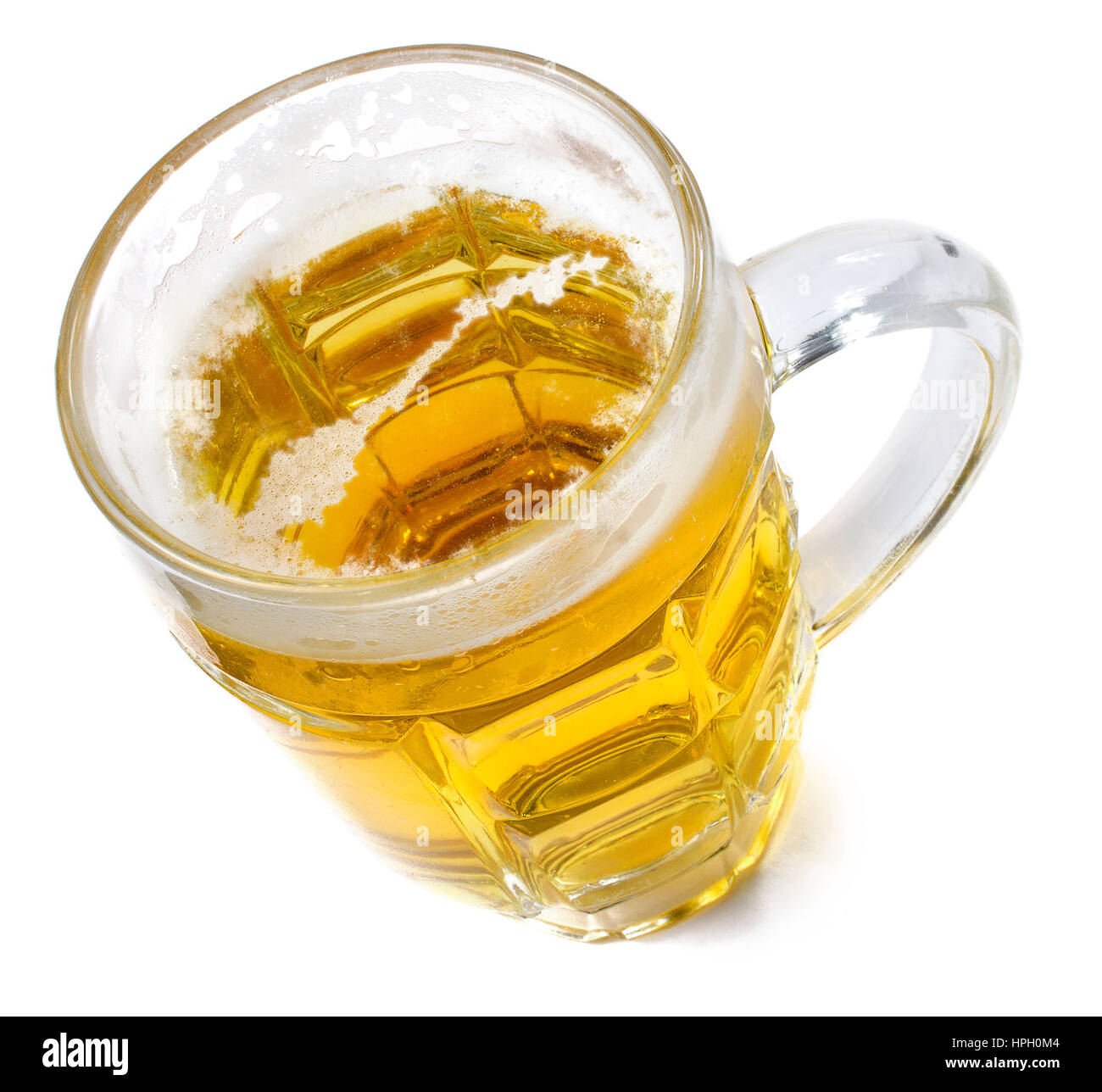 Dans la tête de la bière à forme de Norvège et d'une bière.(série) Banque D'Images