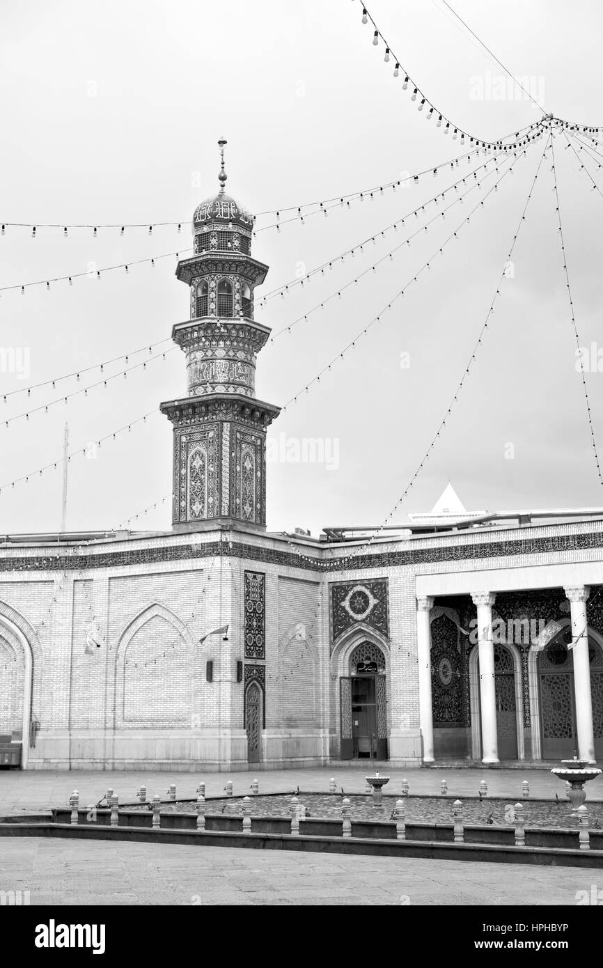 Flou dans l'Iran et l'ancienne religion mosquée architecture perse Banque D'Images