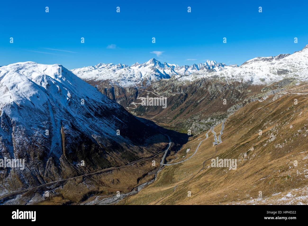 Passhohe Furka, Alpes Banque D'Images