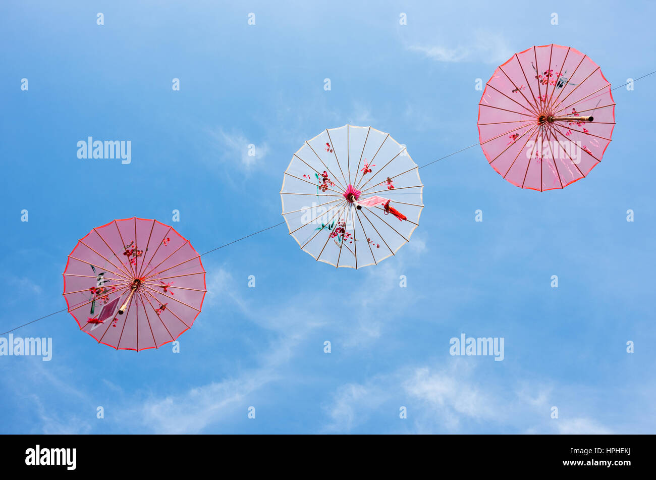 Festival de Printemps de parasols Banque D'Images