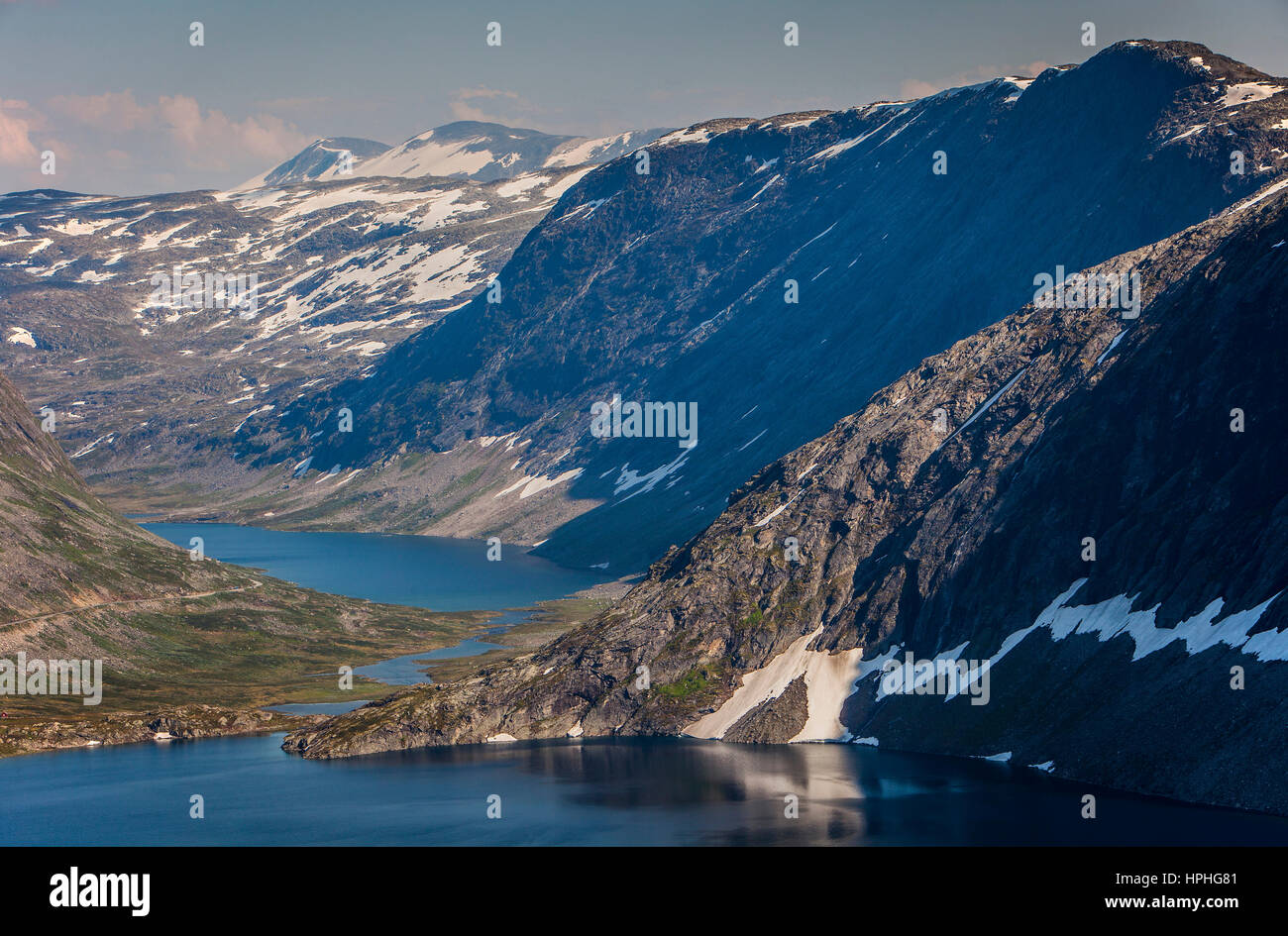 Djupvatnet Lake. Paysage, en Rv63, route entre Grotli et Geiranger, More og Romsdal (Norvège) Banque D'Images