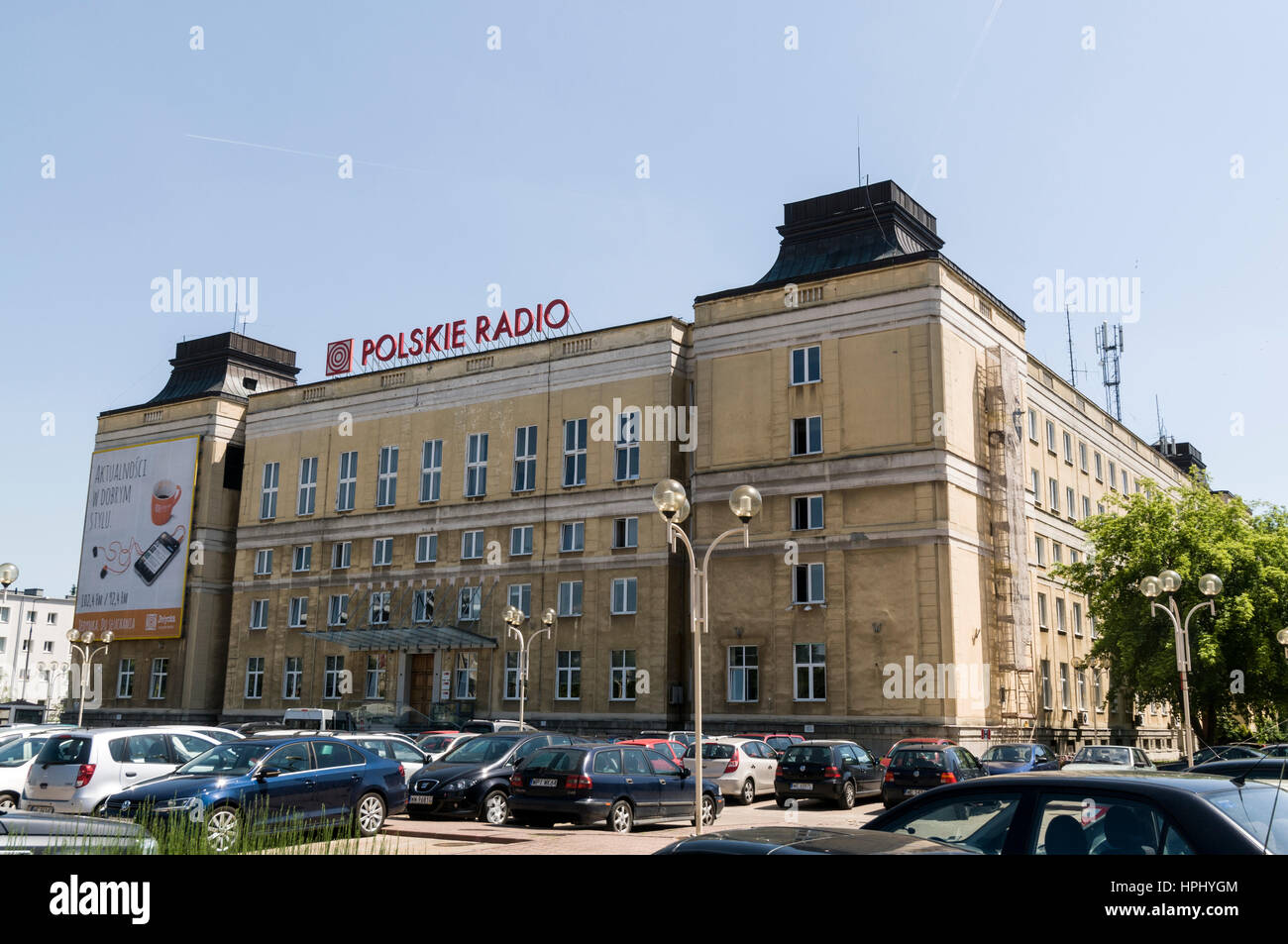 Polskie Radio, siège de la Radio polonaise à Varsovie, Pologne Photo Stock  - Alamy