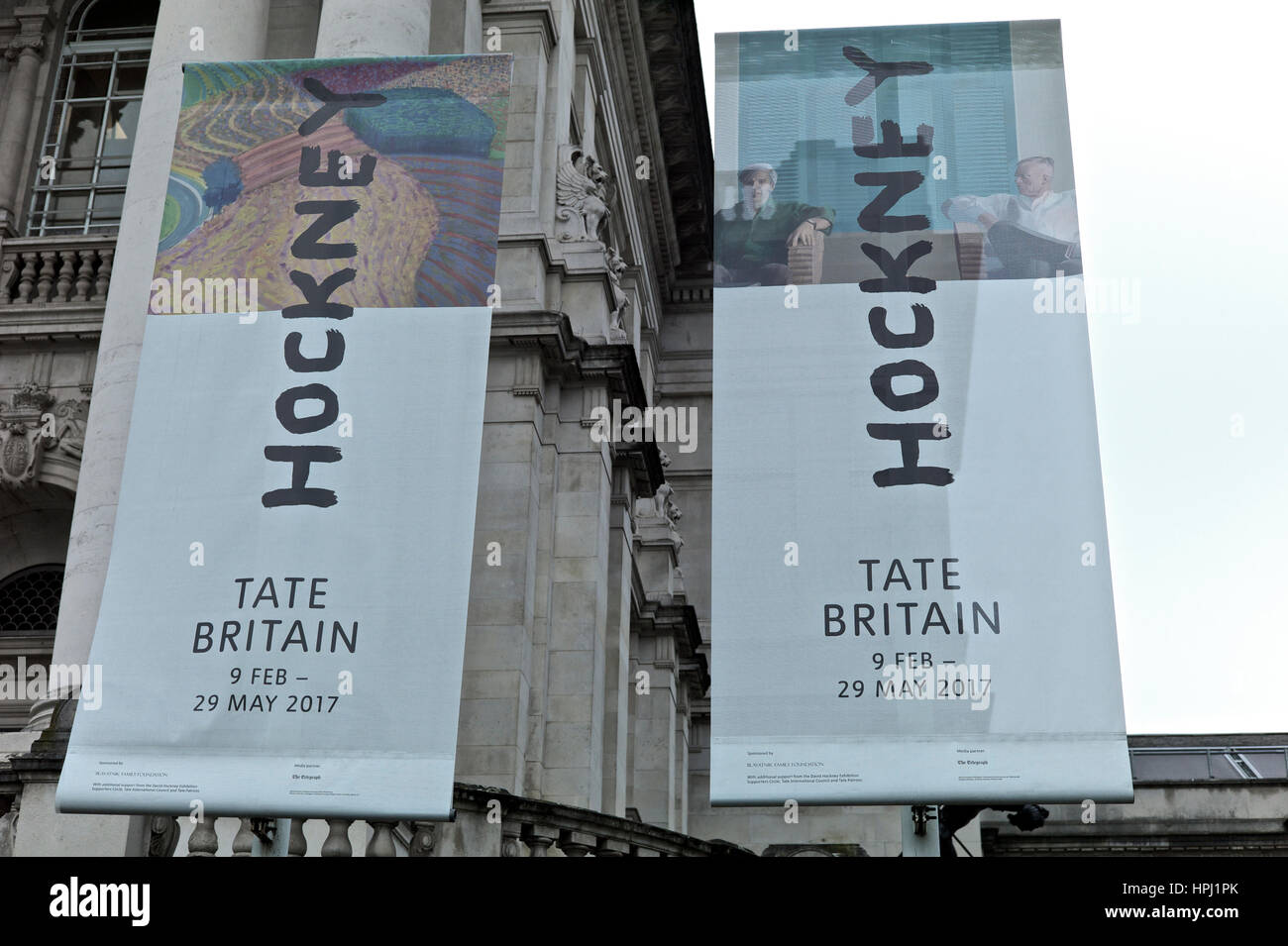 La Tate Britain museum and art gallery organise une exposition David Hockney Banque D'Images