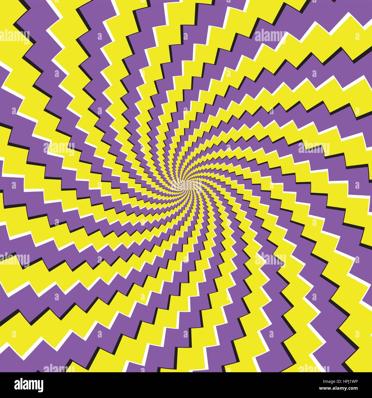 Modèle de mouvement de spirale illusoire - vector Illustration de Vecteur