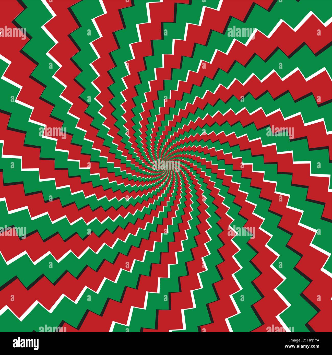 Modèle de mouvement de spirale illusoire - vector Illustration de Vecteur