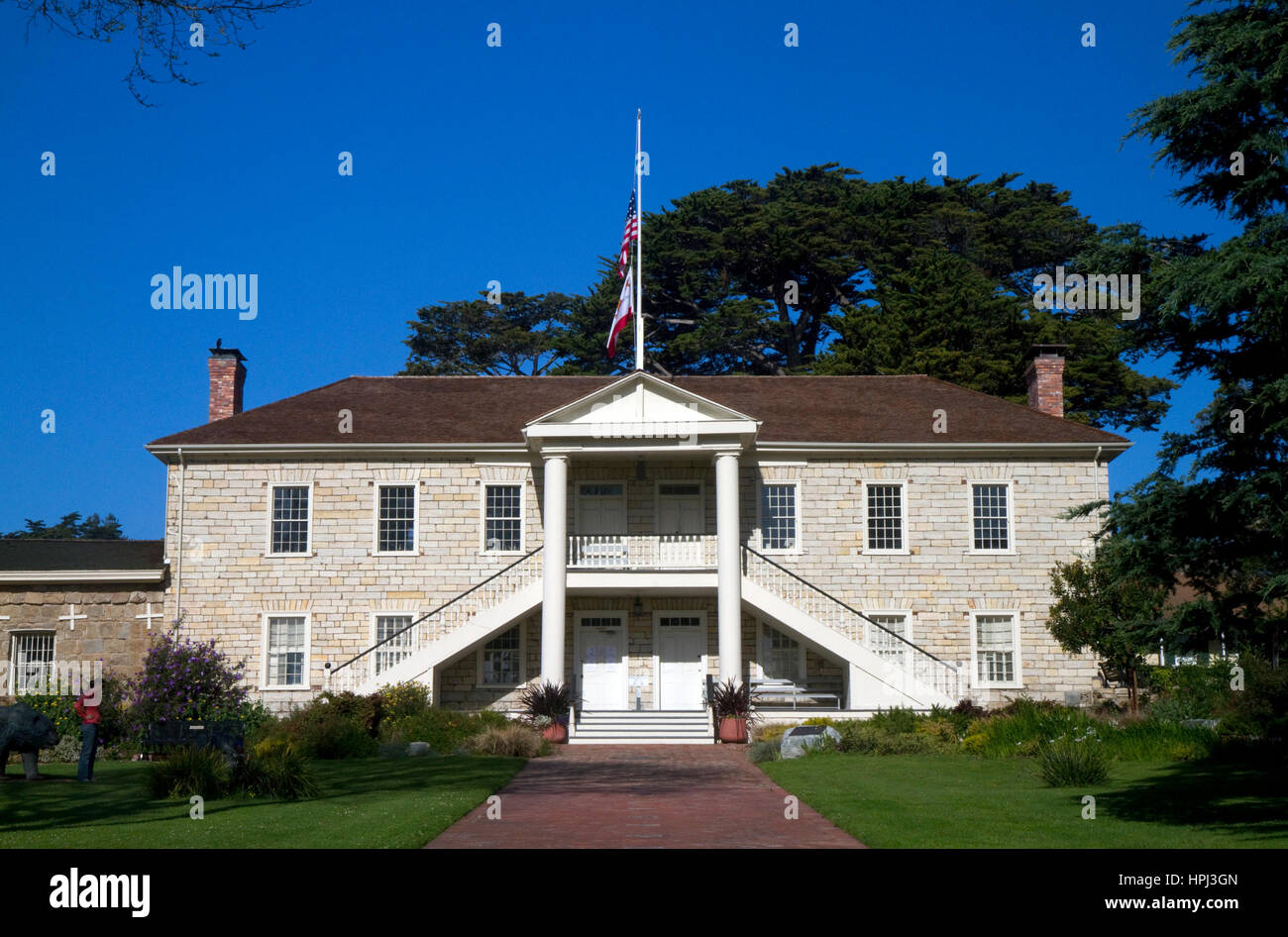 Colton Hall à Monterey, Californie, USA. Banque D'Images