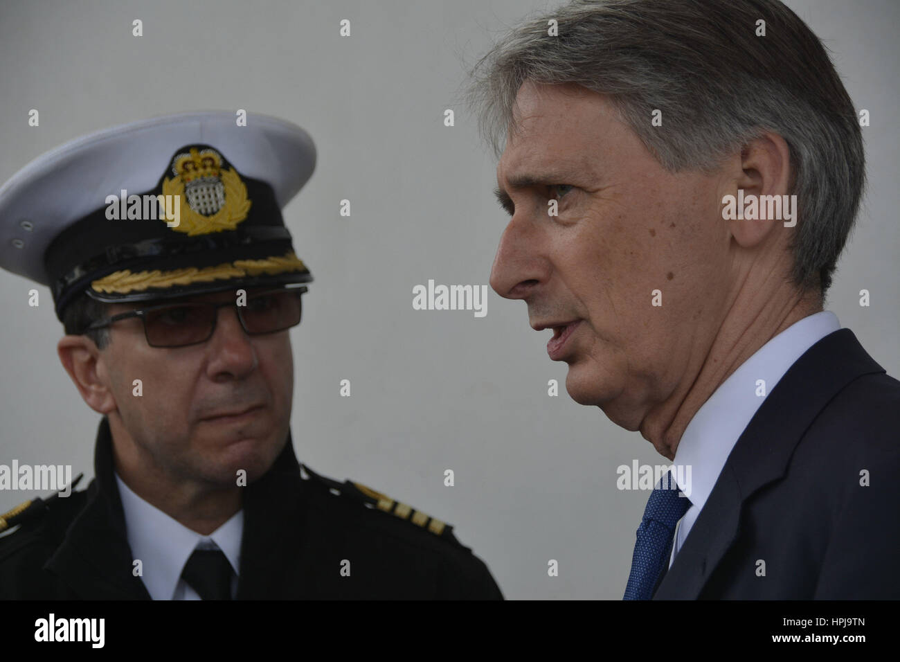 Philip Anthony Hammond MP - Chancelier de l'échiquier - Au cours d'une visite à Gibraltar en 2016. La visite a été tout en en tant que ministre des Affaires étrangères. Banque D'Images