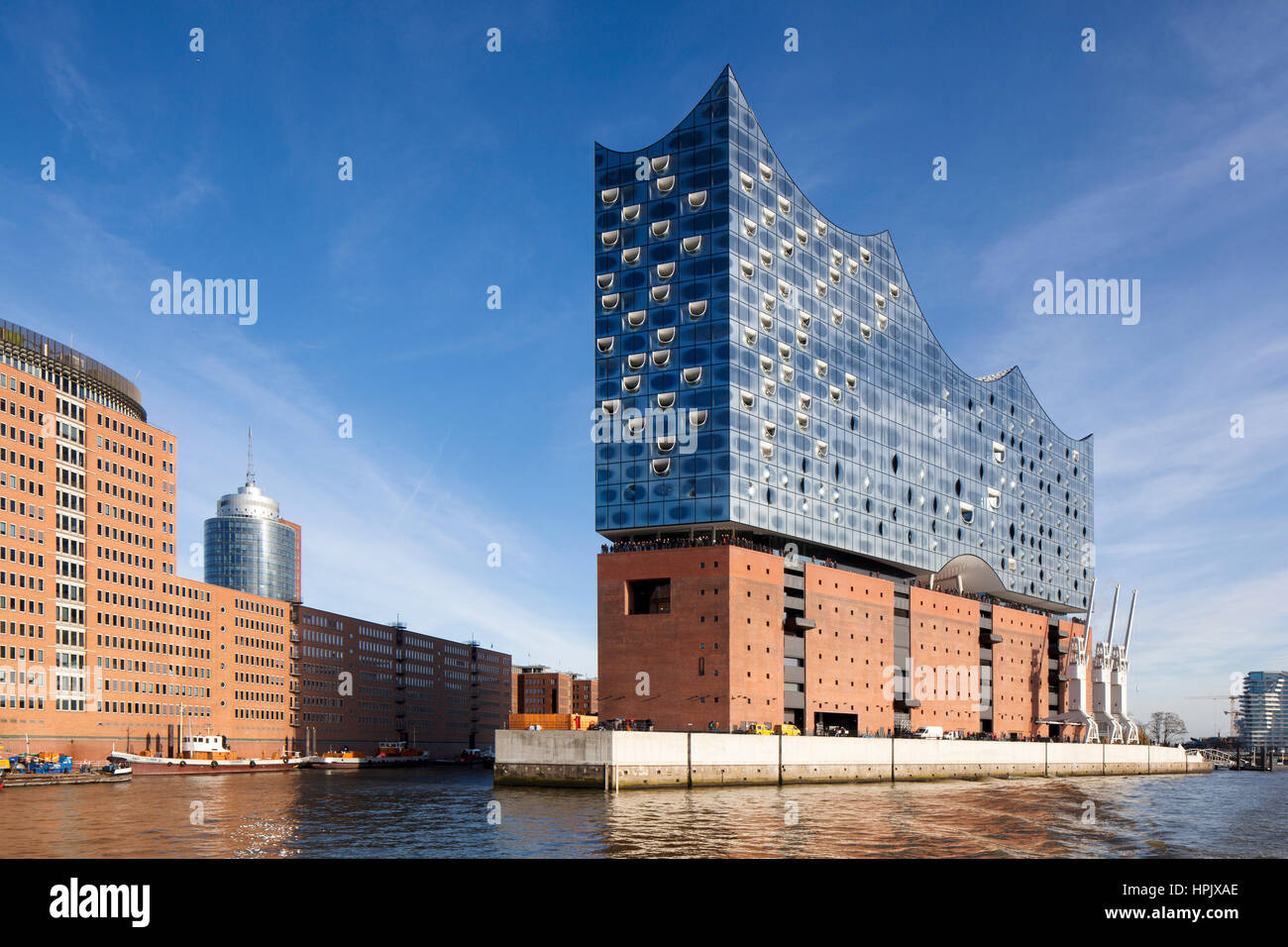 Elbe Philharmonic Hall, Kehrwiederspitze, Hafencity, Hambourg, Allemagne Banque D'Images