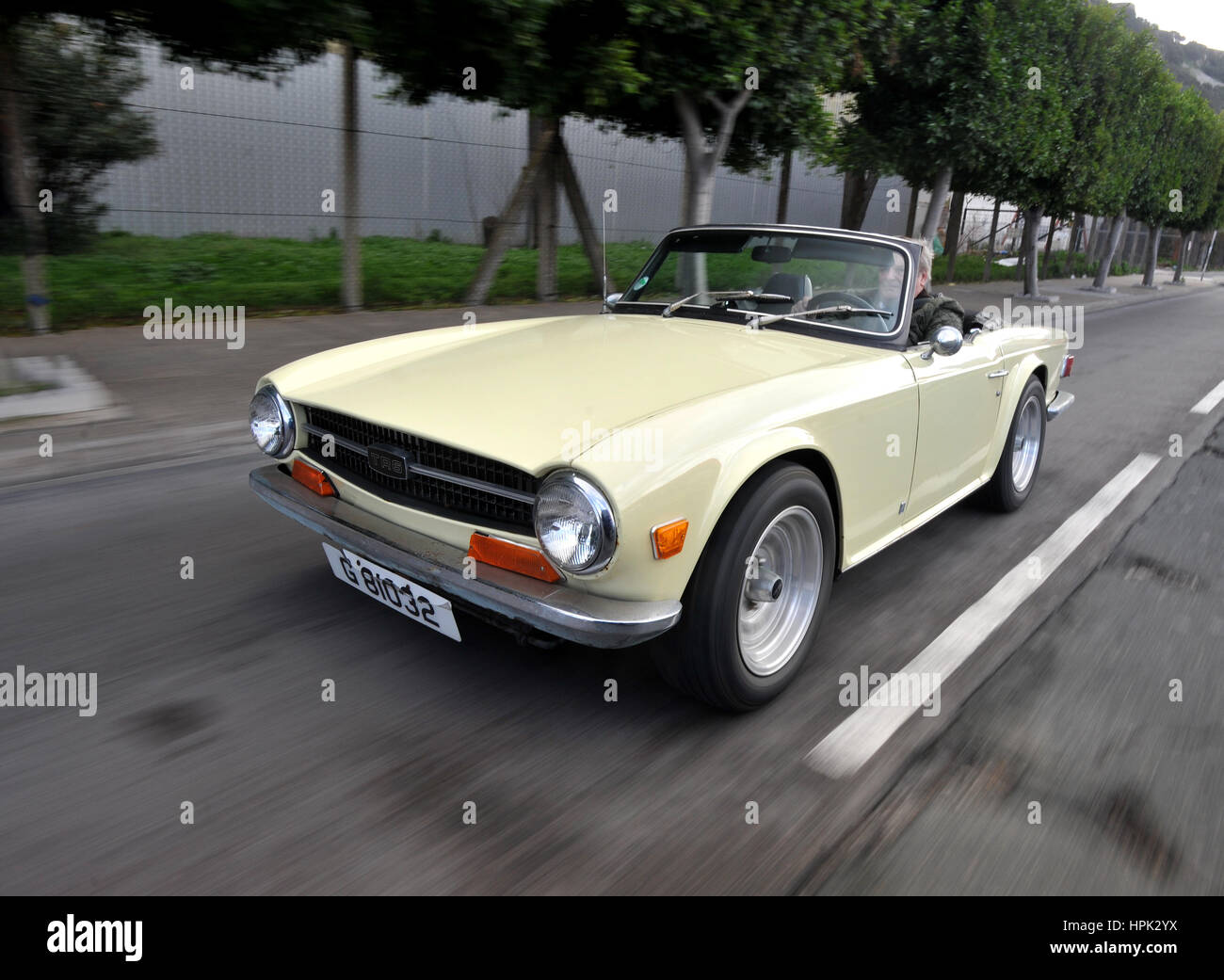 Triumph TR6 (1968-1976) Voiture de sport britannique Banque D'Images