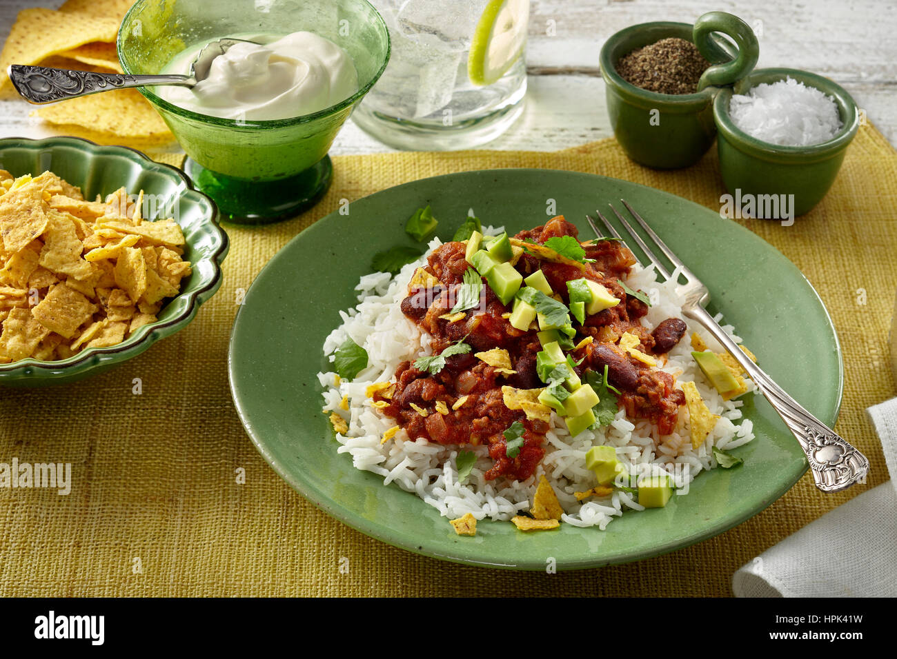 Chili con carne Banque D'Images