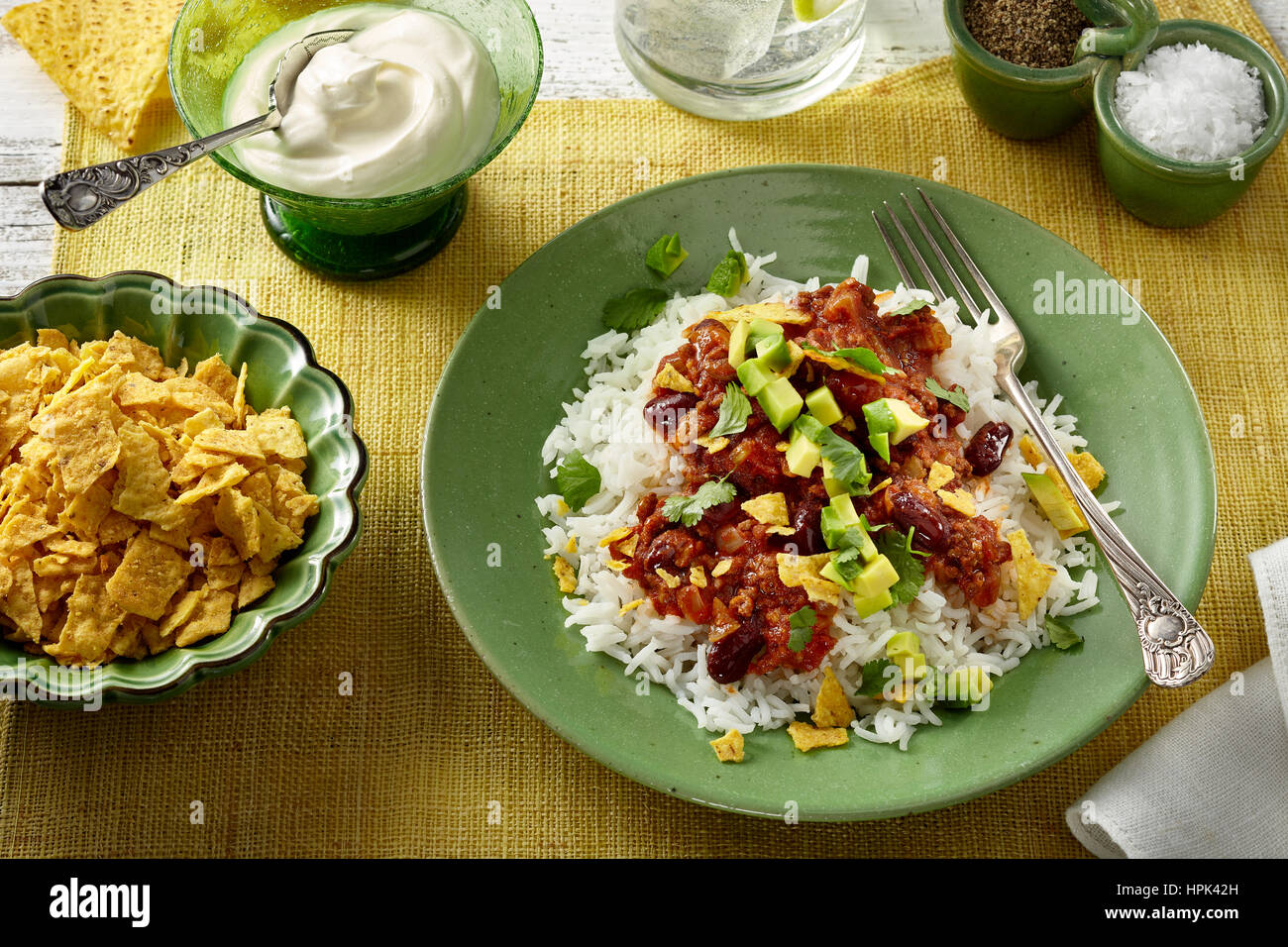 Chili con carne Banque D'Images