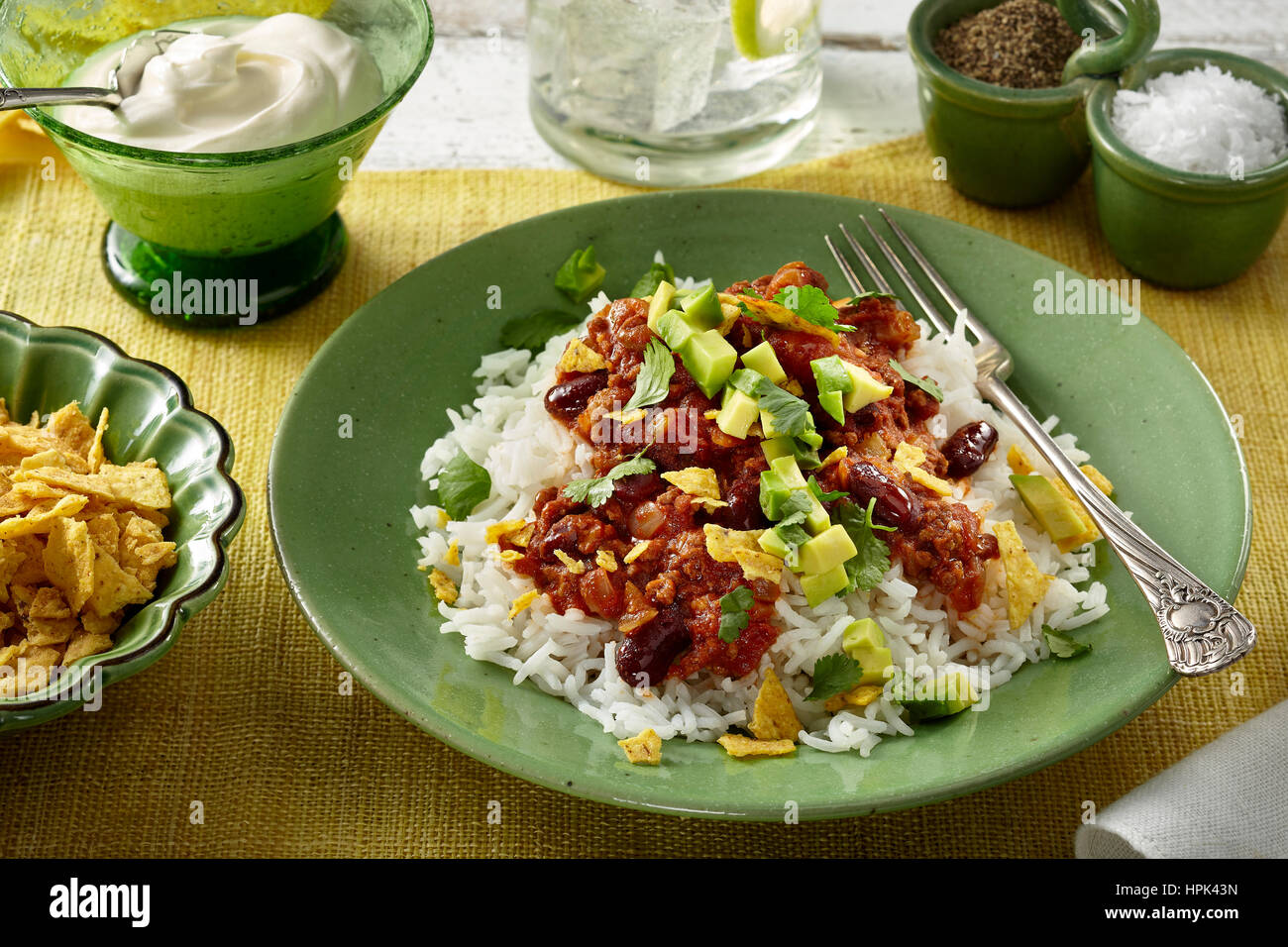 Chili con carne Banque D'Images