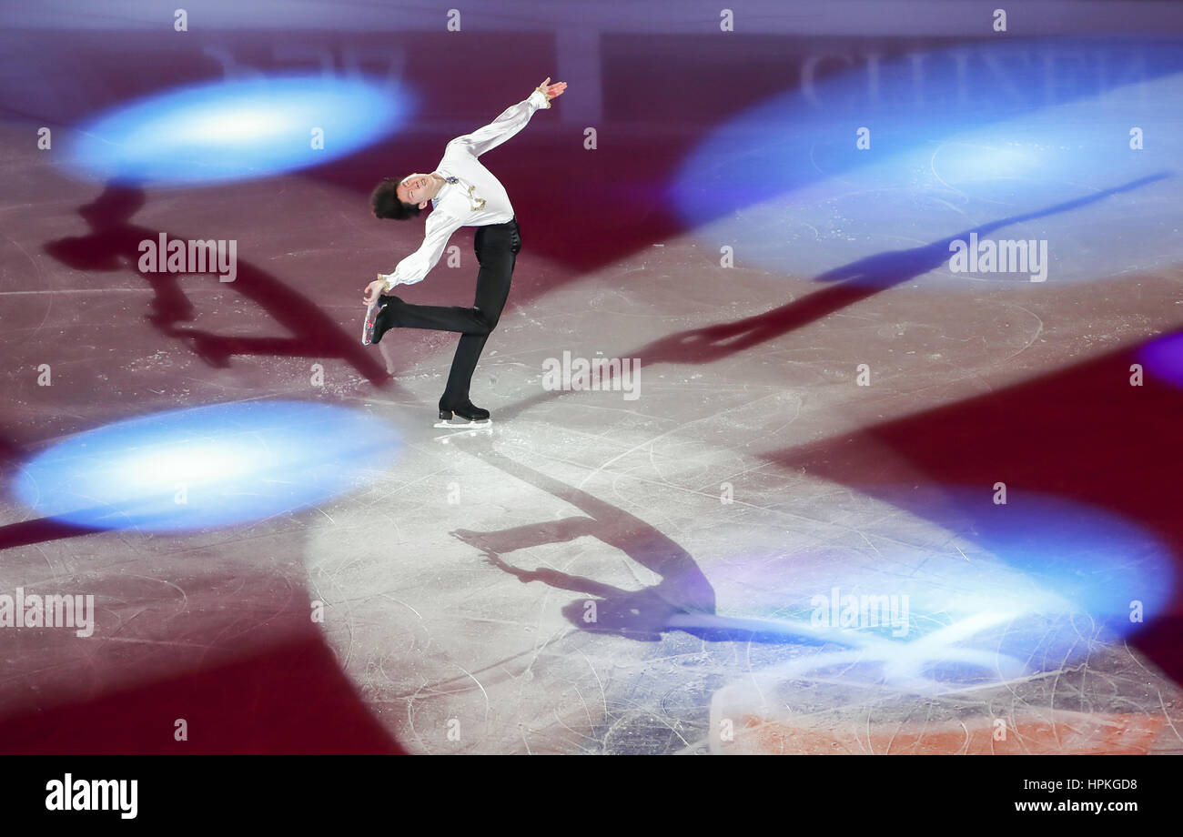 Gangneung, est de Séoul, Corée du Sud. Feb 19, 2017. Sihyeong Lee (KOR) Figure Skating : ISU Four Continents Figure Skating Championships 2017 Gala, exposition à Gangneung Ice Arena à Gangneung, est de Séoul, Corée du Sud . Credit : Lee Jae-Won/AFLO/Alamy Live News Banque D'Images
