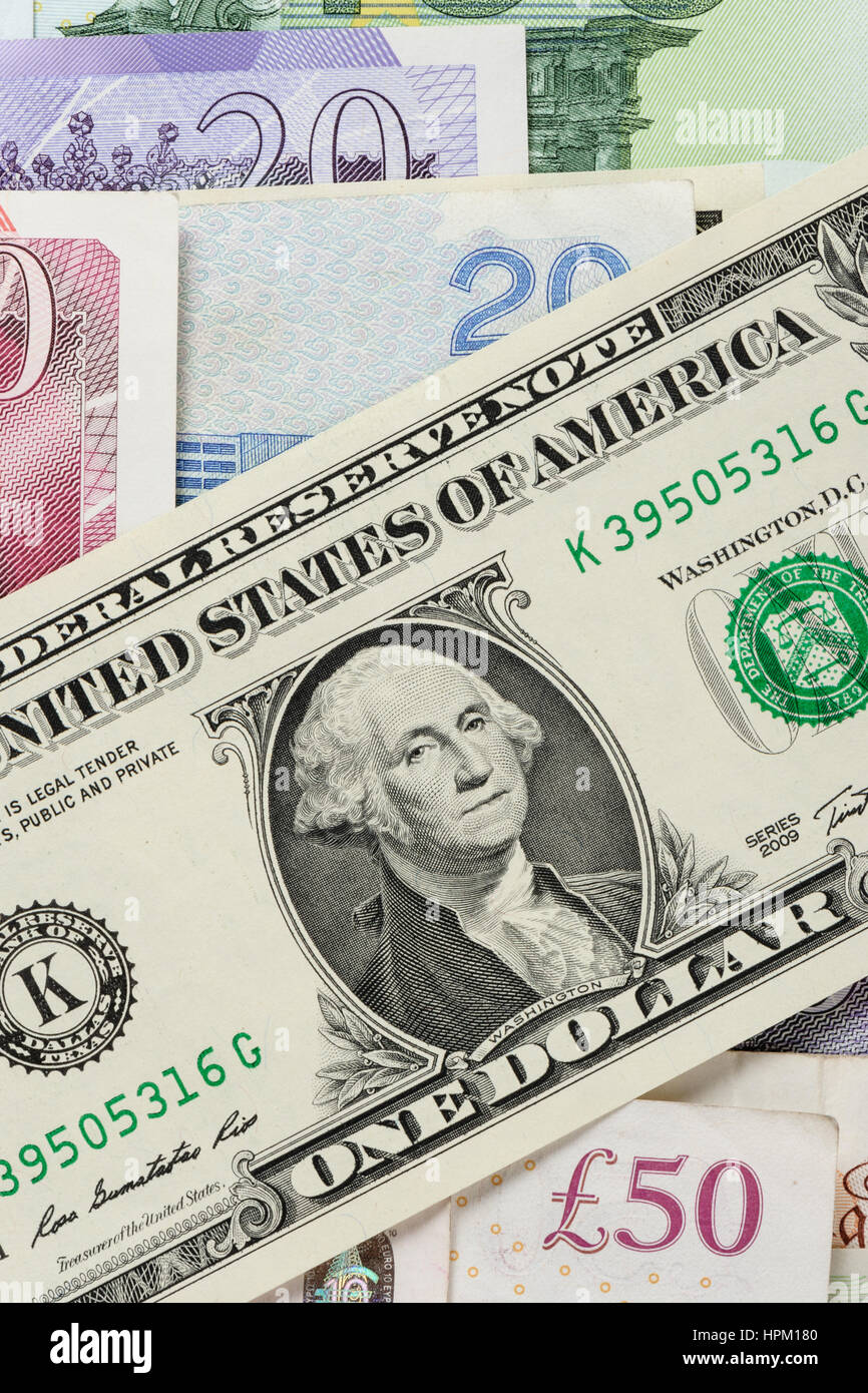 Libre aux États-Unis d'Amérique des dollars (dollars US) Banque D'Images