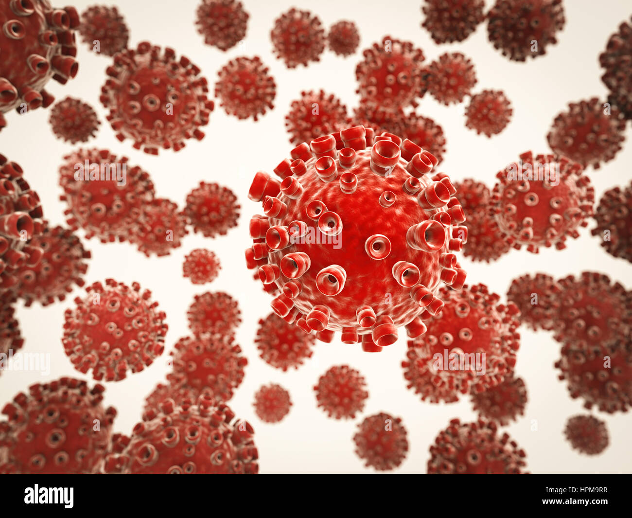 Virus rouge Banque de photographies et d’images à haute résolution - Alamy