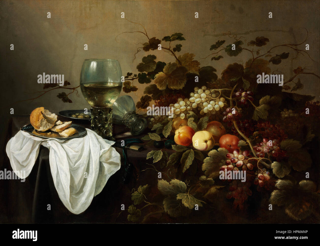 Pieter Claesz - Still Life with Fruit and Roemer - Banque D'Images