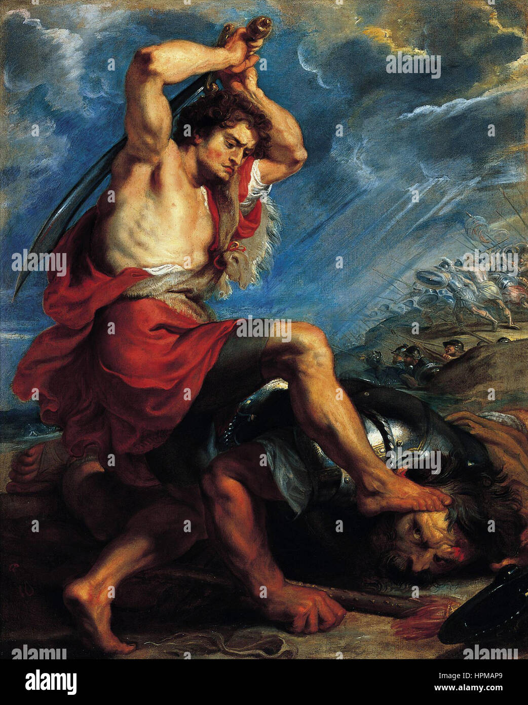 Peter Paul Rubens David Terrassant Goliath Banque D'Images