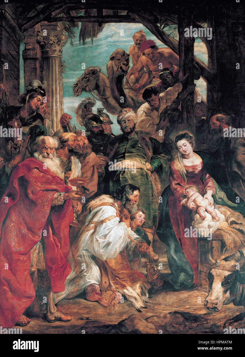 Peter Paul Rubens - l'Adoration des Mages Banque D'Images