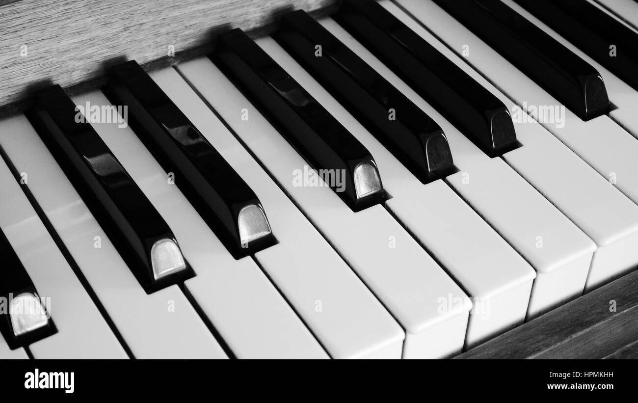 Touches du piano Banque D'Images