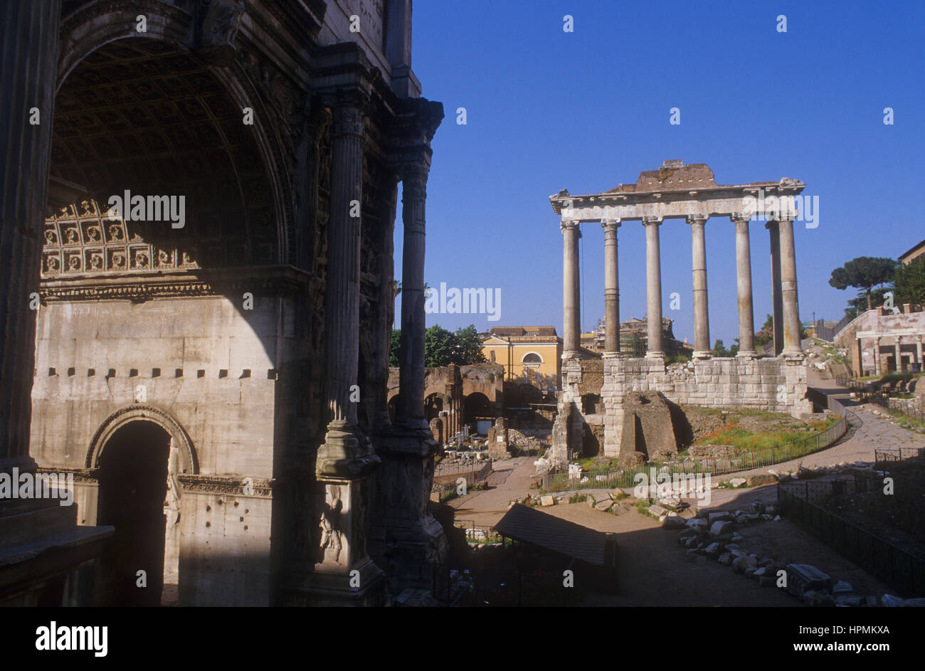 Forum romain, Rome, Italie Banque D'Images