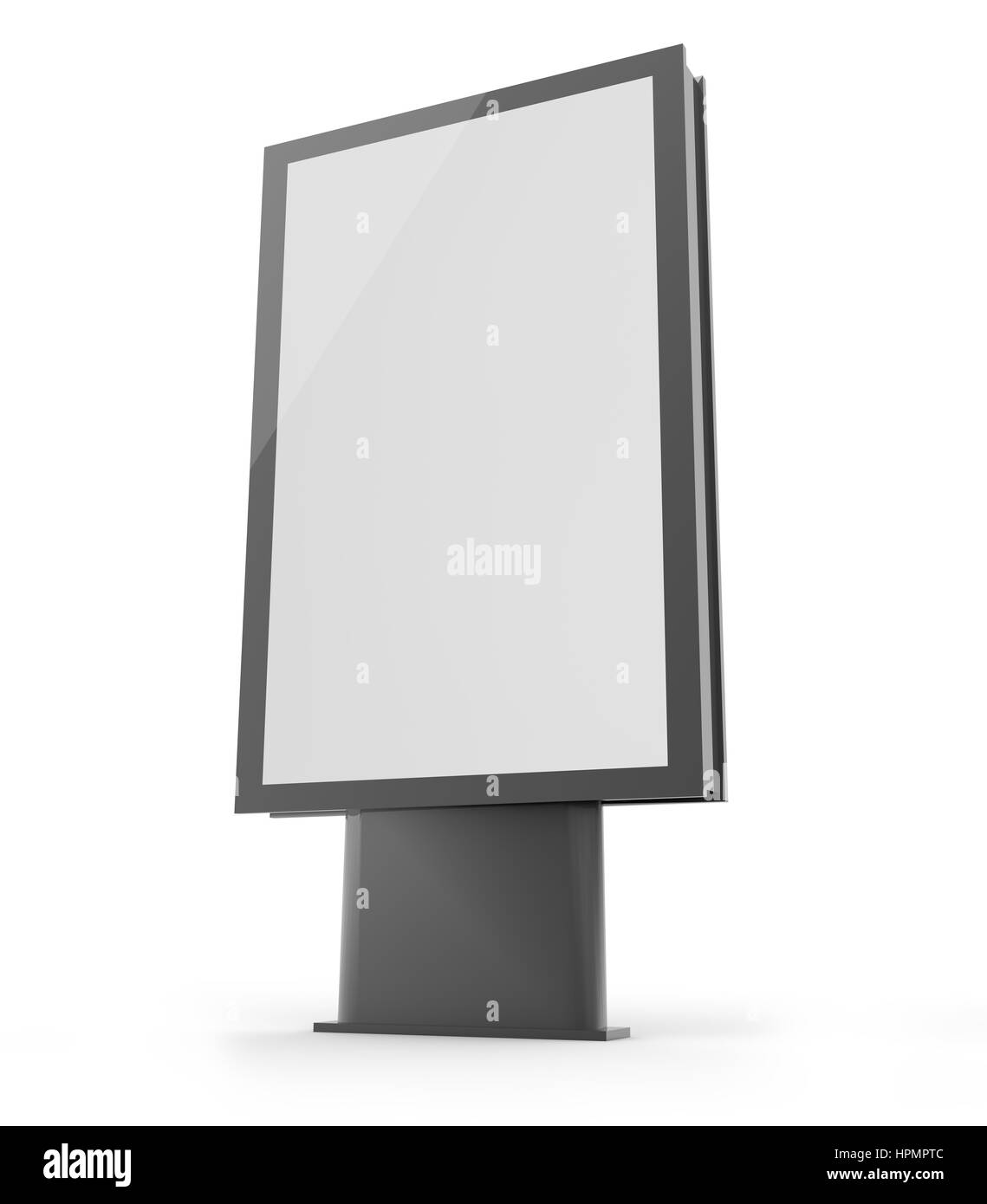 Le rendu d'un panneau vide Banque D'Images