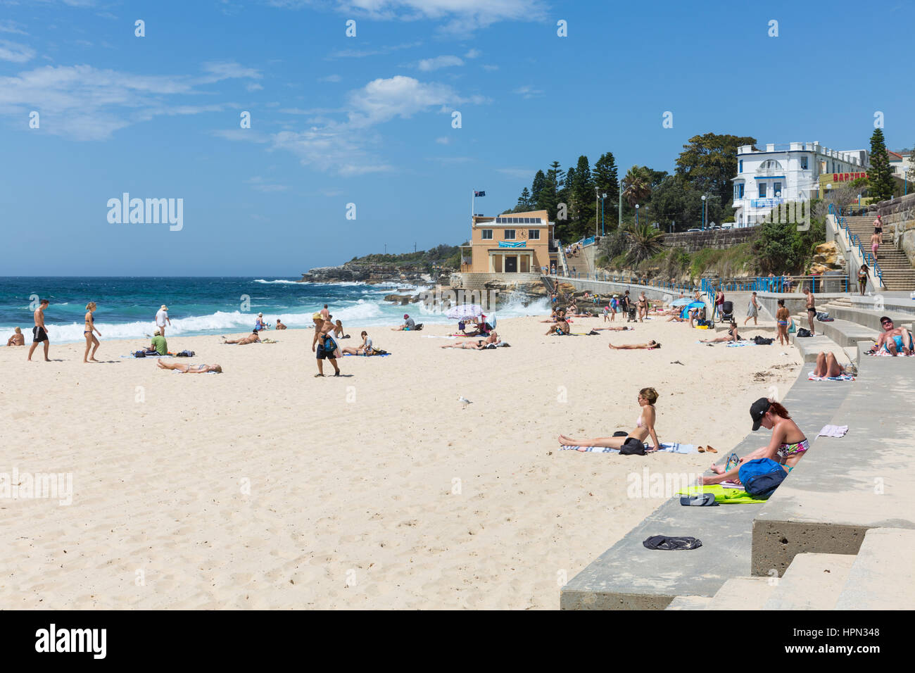 Coogee Beach dans la banlieue est de Sydney, Nouvelle Galles du Sud, Australie Banque D'Images