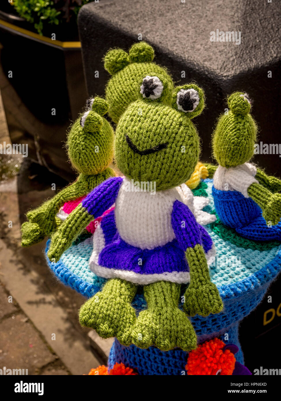En chiffres au Market Square, Thirsk, North Yorkshire, UK. Banque D'Images