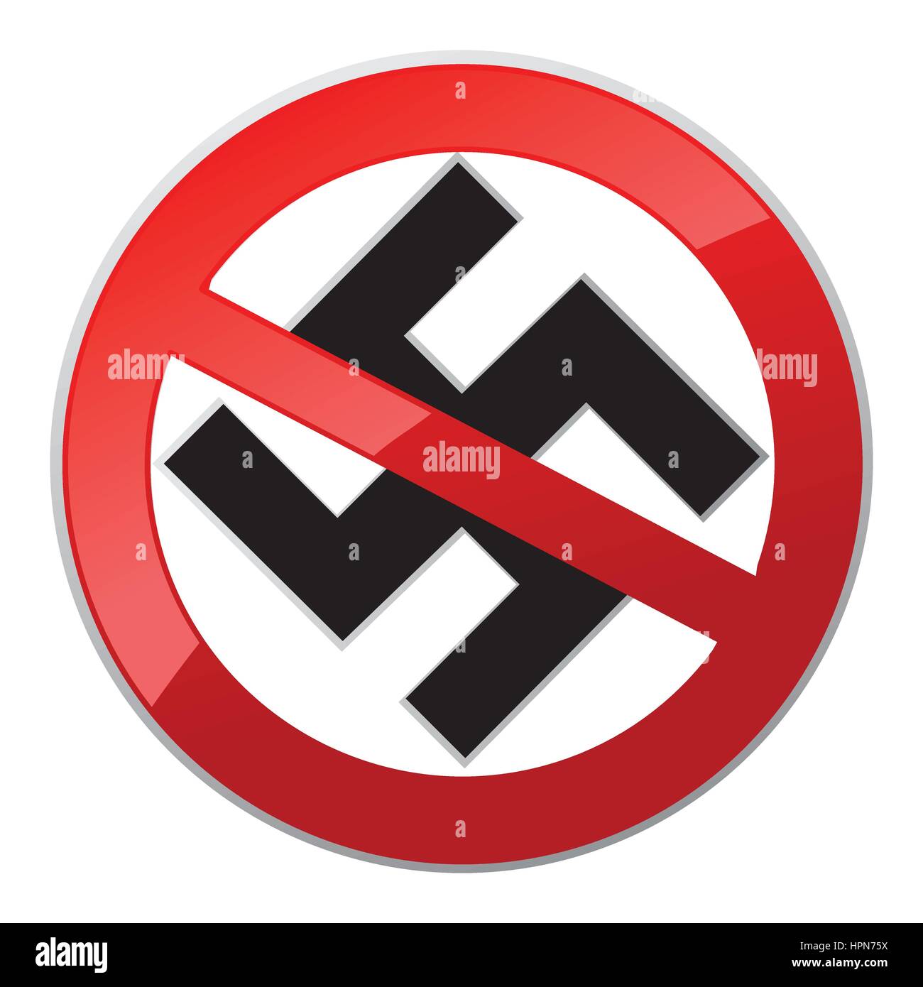 Aucun signe Nazi Illustration de Vecteur