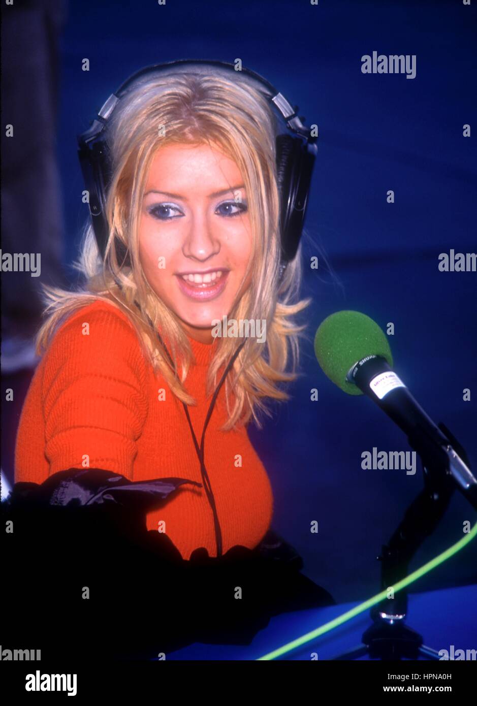 CHRISTINA AGUILERA 30/09/99 Disney MGM STUDIOS WALT DISNEY WORLD EN FLORIDE TOUTES LES UTILISATIONS DE CRÉDIT Banque D'Images