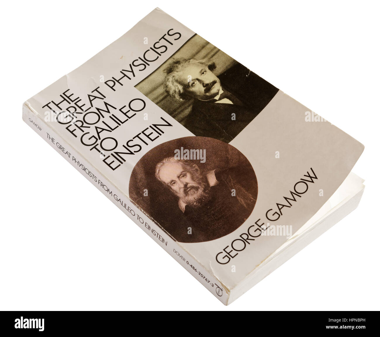 Les grands physiciens de Galilée à Einstein par George Gamow Banque D'Images