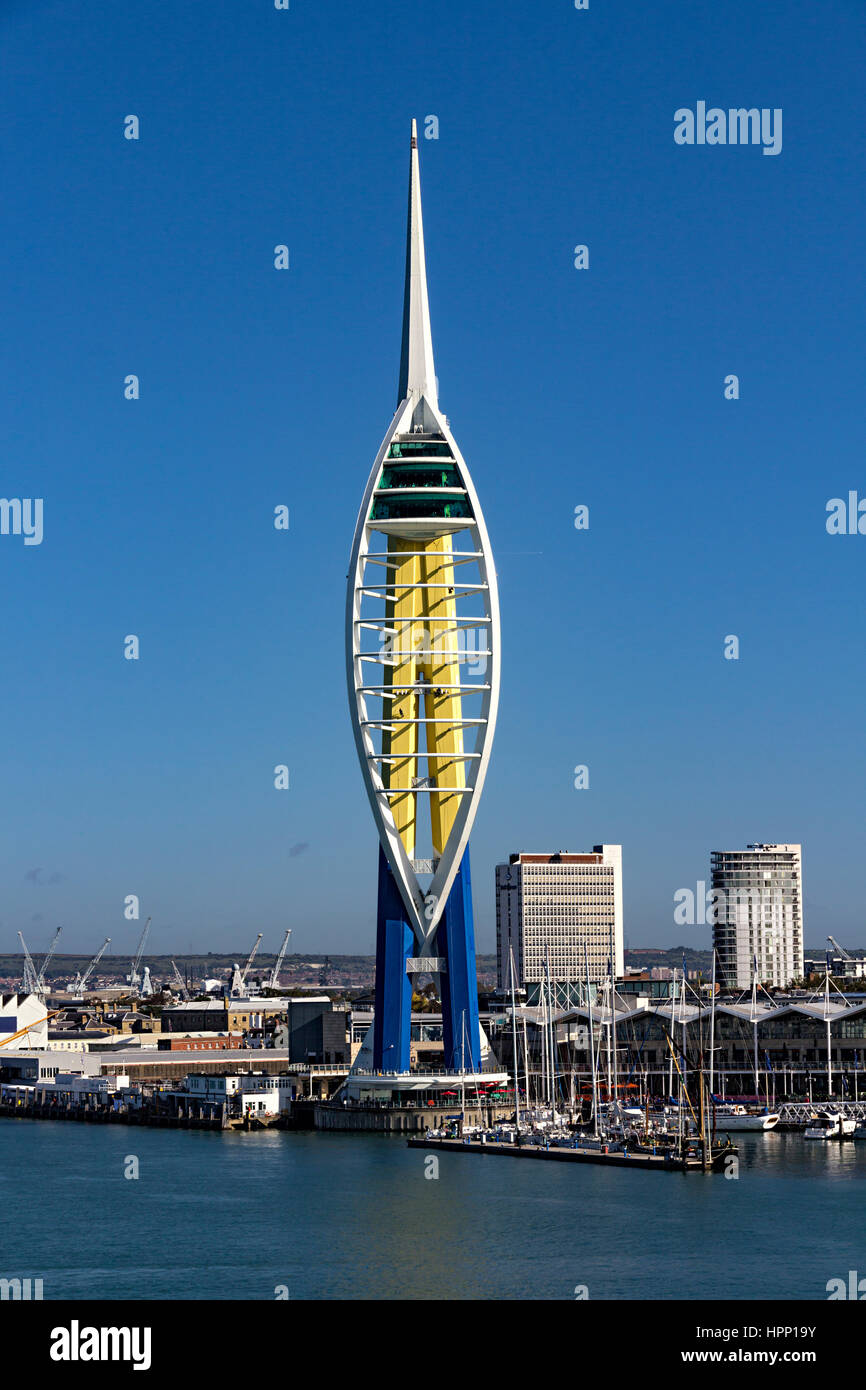 Tour Spinnaker de Portsmouth ferry Banque D'Images