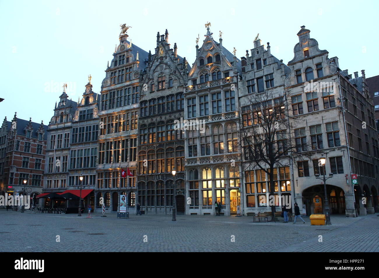 Monental ancienne guilde sur Grote Markt (place du grand marché), Anvers, Belgique Banque D'Images