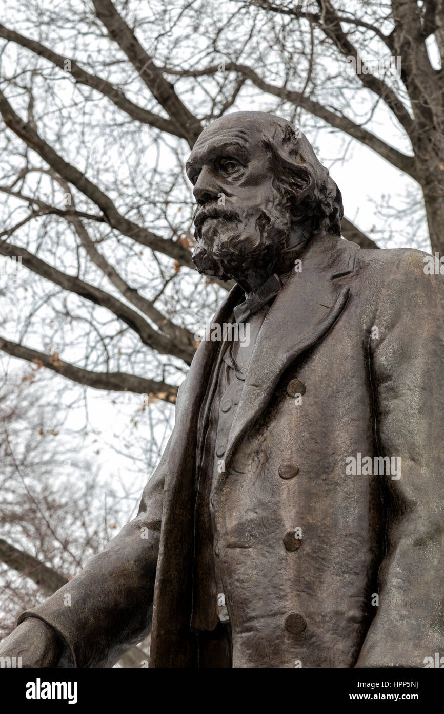 Edward Everett Hale Statue Banque D'Images