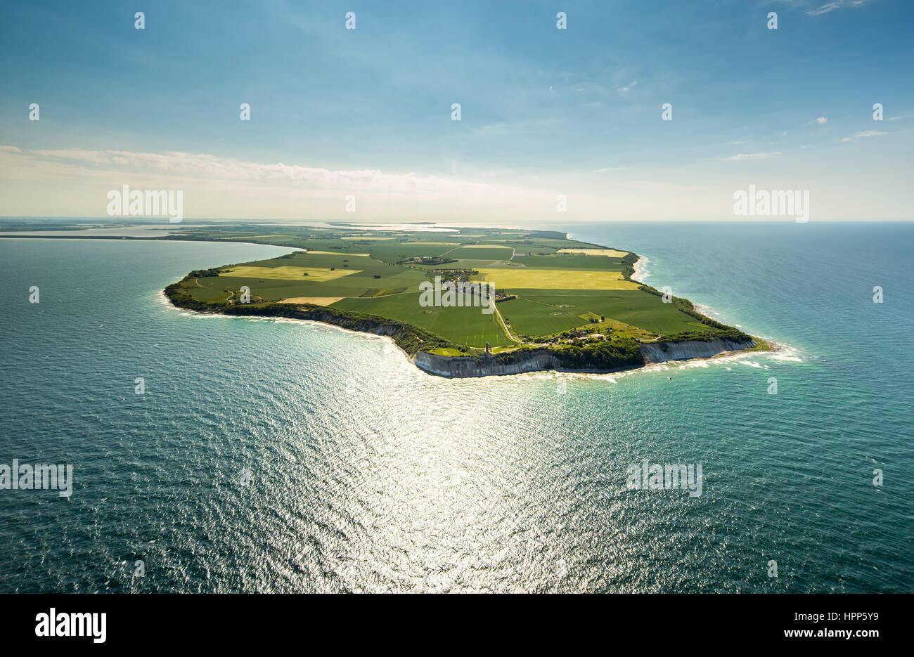 Le cap Arkona, la péninsule de Wittow, Rügen, côte de la mer Baltique, Mecklembourg-Poméranie-Occidentale, Allemagne Banque D'Images