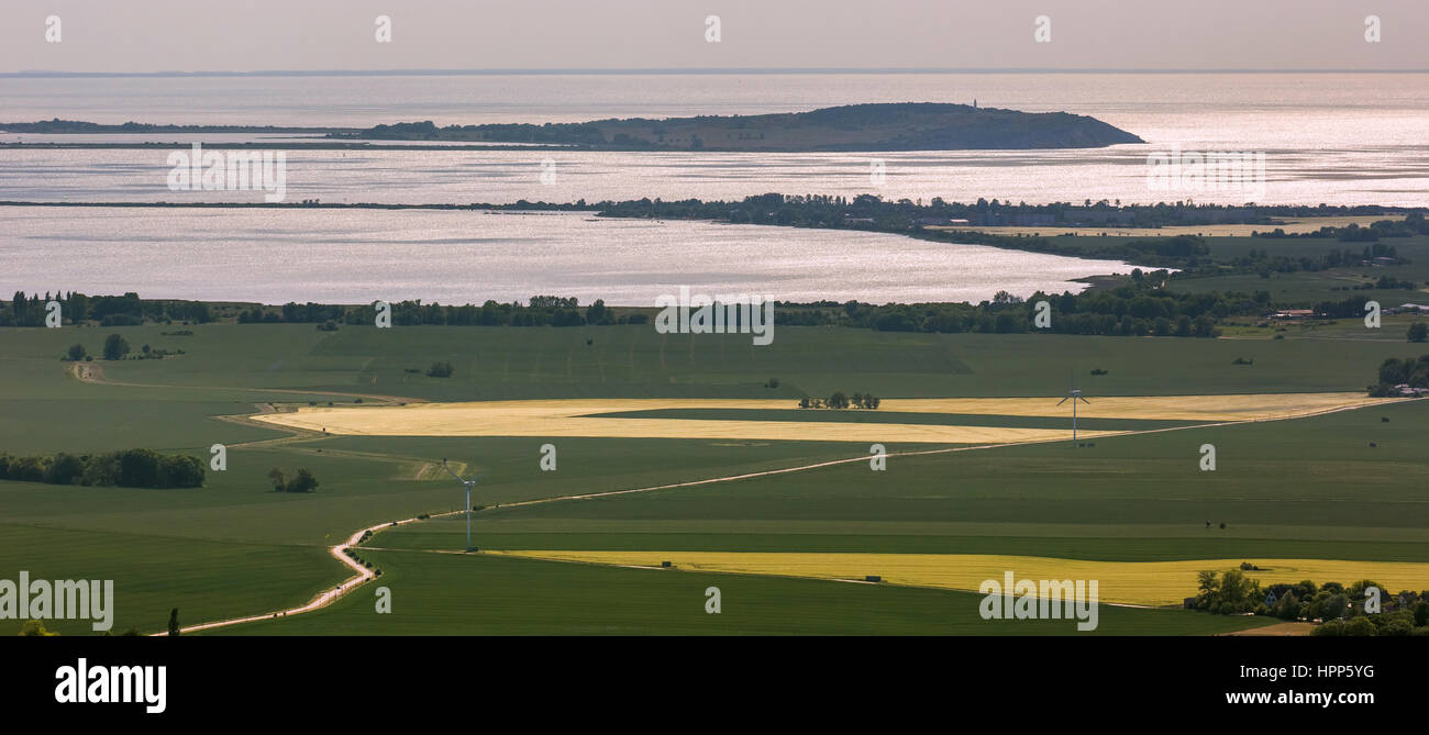 Vue de gager sur l'île de Hiddensee, côte de la mer Baltique, Mecklembourg-Poméranie-Occidentale, Allemagne Banque D'Images